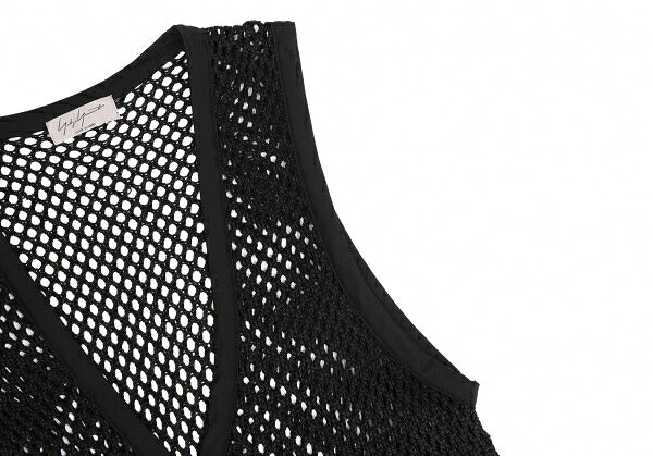 Yohji Yamamoto PH Fishnet Knit Vest Black Size M