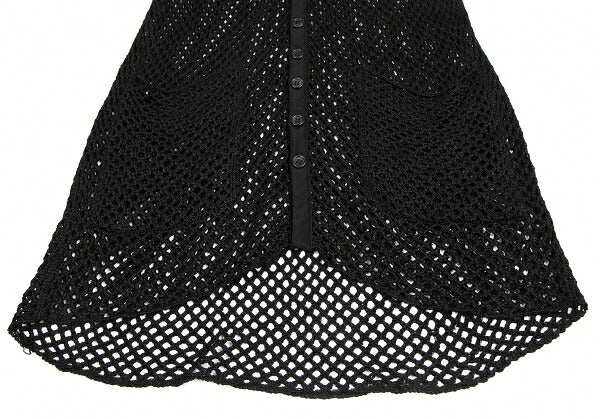 Yohji Yamamoto PH Fishnet Knit Vest Black Size M