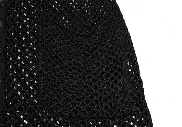 Yohji Yamamoto PH Fishnet Knit Vest Black Size M