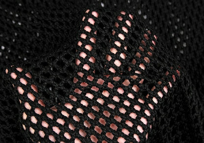 Yohji Yamamoto PH Fishnet Knit Vest Black Size M