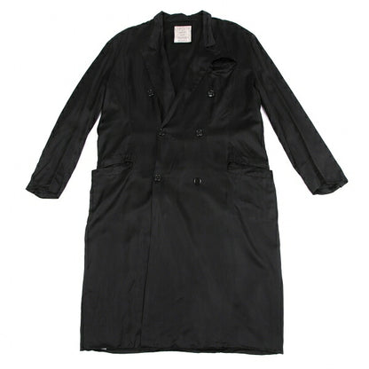 Yohji Yamamoto POUR HOMME Cupro Coat Black Size M