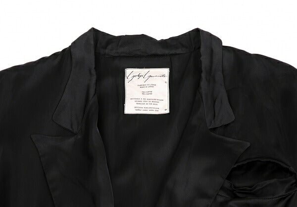 Yohji Yamamoto POUR HOMME Cupro Coat Black Size M