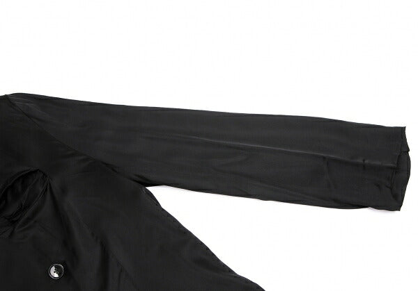 Yohji Yamamoto POUR HOMME Cupro Coat Black Size M