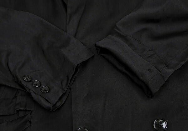 Yohji Yamamoto POUR HOMME Cupro Coat Black Size M