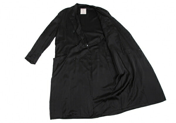 Yohji Yamamoto POUR HOMME Cupro Coat Black Size M