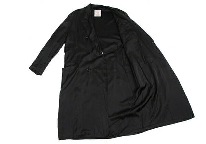 Yohji Yamamoto POUR HOMME Cupro Coat Black Size M