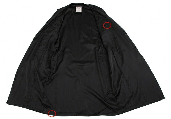 Yohji Yamamoto POUR HOMME Cupro Coat Black Size M