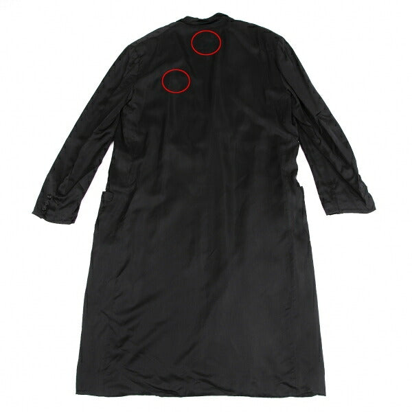 Yohji Yamamoto POUR HOMME Cupro Coat Black Size M