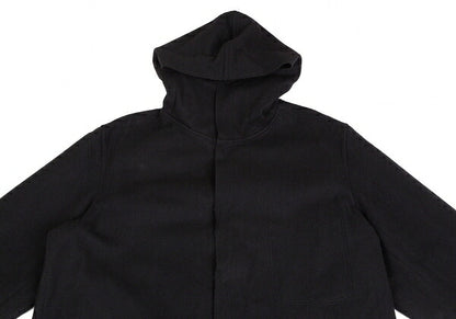 Yohji Yamamoto POUR HOMME Wool Felt Hooded Coat Black Size M