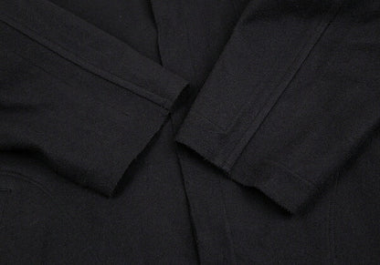 Yohji Yamamoto POUR HOMME Wool Felt Hooded Coat Black Size M