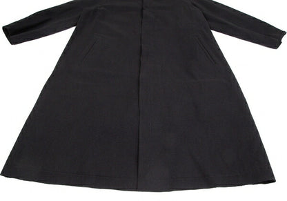 Yohji Yamamoto POUR HOMME Wool Felt Hooded Coat Black Size M