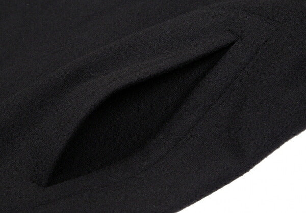 Yohji Yamamoto POUR HOMME Wool Felt Hooded Coat Black Size M