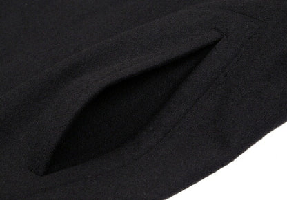 Yohji Yamamoto POUR HOMME Wool Felt Hooded Coat Black Size M