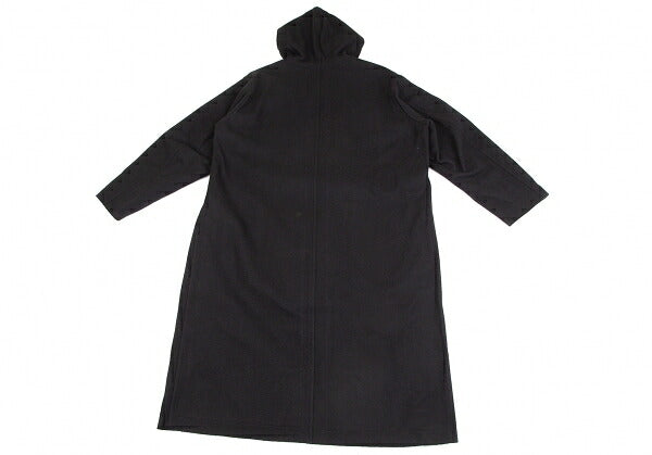 Yohji Yamamoto POUR HOMME Wool Felt Hooded Coat Black Size M