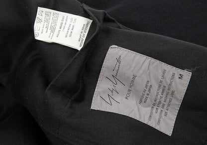 Yohji Yamamoto POUR HOMME Wool Felt Hooded Coat Black Size M