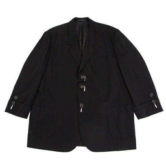 Yohji Yamamoto POUR HOMME 01SS Wool Jacket Black Size 2