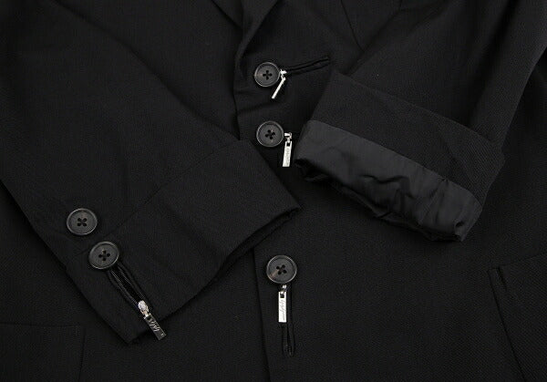 Yohji Yamamoto POUR HOMME 01SS Wool Jacket Black Size 2