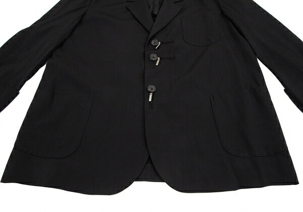 Yohji Yamamoto POUR HOMME 01SS Wool Jacket Black Size 2