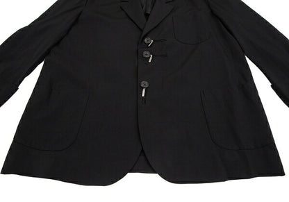Yohji Yamamoto POUR HOMME 01SS Wool Jacket Black Size 2