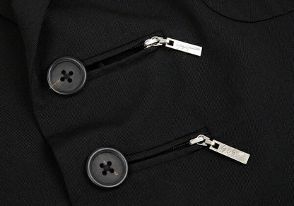 Yohji Yamamoto POUR HOMME 01SS Wool Jacket Black Size 2
