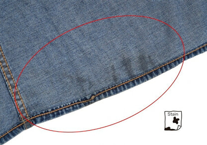 HYSTERIC GLAMOUR Star Patch Denim Wrap Skirt Blue Size FREE