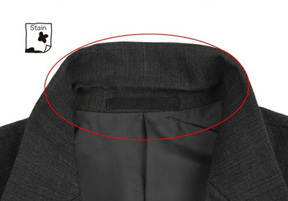 Y's for men Wool Poly 3B Single Jacket Charcoal Gray Size S