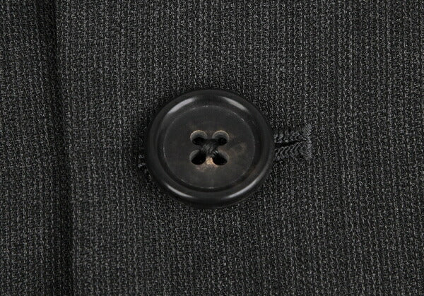 Y's for men Wool Poly 3B Single Jacket Charcoal Gray Size S