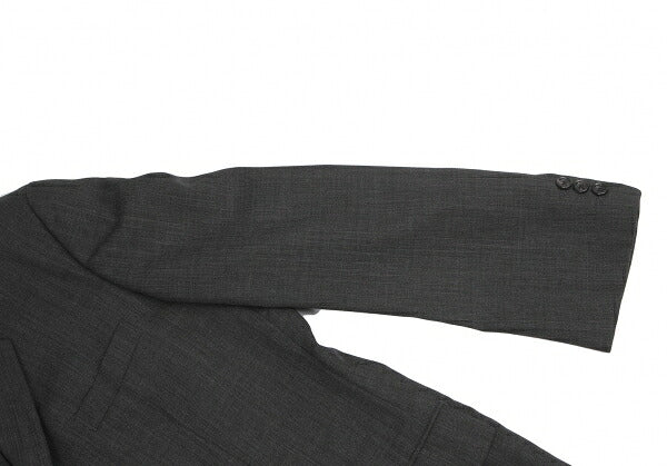 Y's for men Wool Poly 3B Single Jacket Charcoal Gray Size S