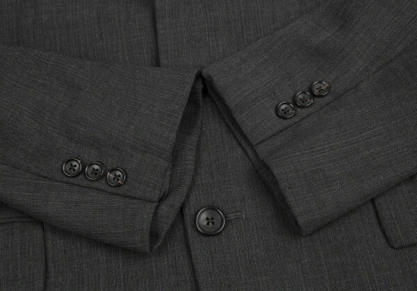 Y's for men Wool Poly 3B Single Jacket Charcoal Gray Size S