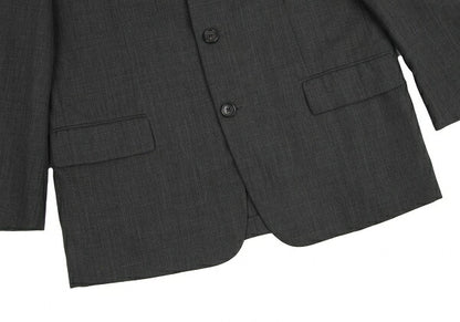 Y's for men Wool Poly 3B Single Jacket Charcoal Gray Size S