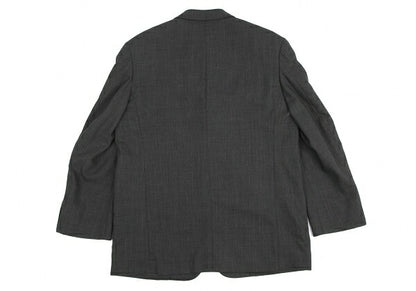 Y's for men Wool Poly 3B Single Jacket Charcoal Gray Size S