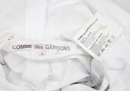 COMME des GARCONS Panel Sleeve Cotton White Gray Shirt Size S