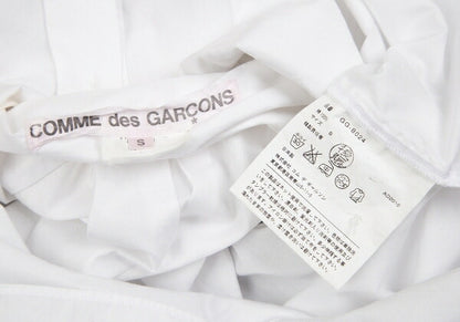COMME des GARCONS Panel Sleeve Cotton White Gray Shirt Size S