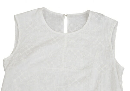 tricot COMME des GARCONS Paneled Lace Tank Top White Size M