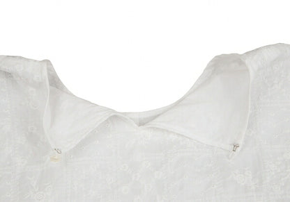 tricot COMME des GARCONS Paneled Lace Tank Top White Size M
