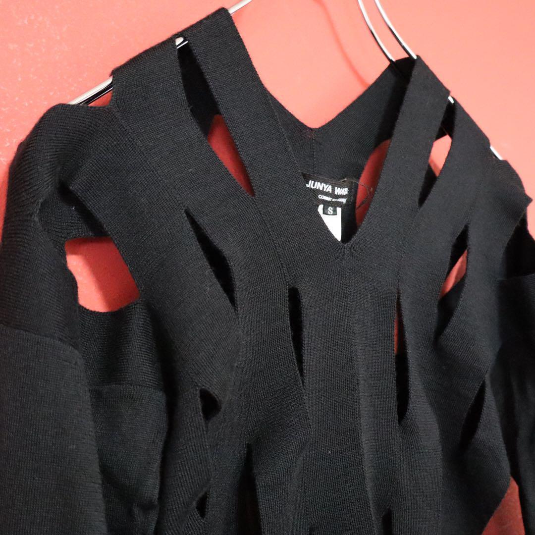 Comme des Garcons Junya Watanabe V-Neck Hole Knit Size S