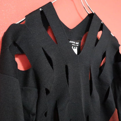 Comme des Garcons Junya Watanabe V-Neck Hole Knit Size S