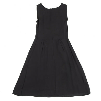 ARMANI COLLEZIONI Sequin Silk Sleeveless Dress Black Size 38