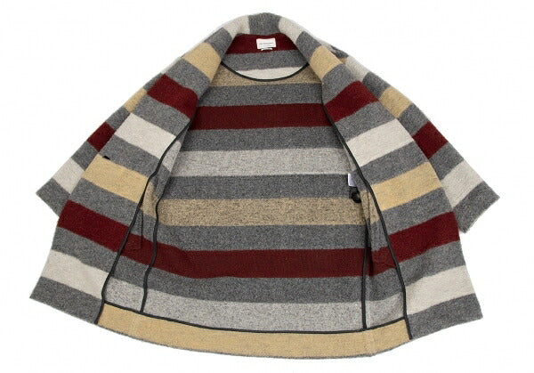 ISABEL MARANT Multicolor Striped Knit Jacket Gray Size 34