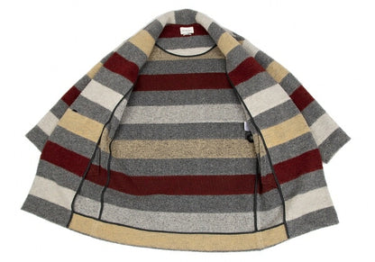 ISABEL MARANT Multicolor Striped Knit Jacket Gray Size 34