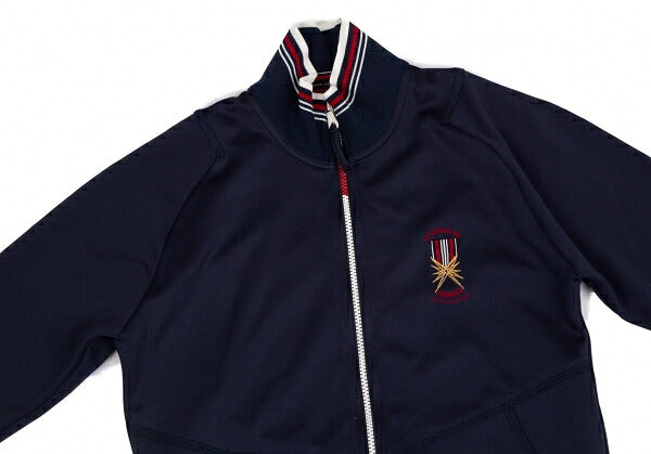 MARITHE + FRANCOIS GIRBAUD Embroidered Jacket Navy Size S