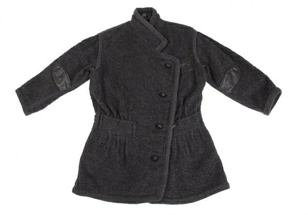 ISSEY MIYAKE Boa Wool Leather Panel Jacket JP Size 9
