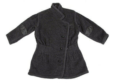 ISSEY MIYAKE Boa Wool Leather Panel Jacket JP Size 9