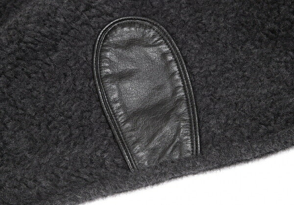 ISSEY MIYAKE Boa Wool Leather Panel Jacket JP Size 9