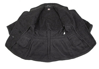ISSEY MIYAKE Boa Wool Leather Panel Jacket JP Size 9