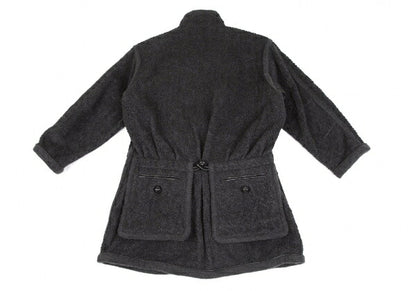 ISSEY MIYAKE Boa Wool Leather Panel Jacket JP Size 9