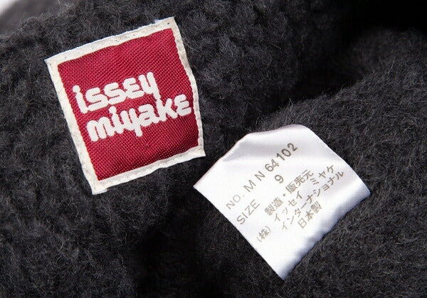 ISSEY MIYAKE Boa Wool Leather Panel Jacket JP Size 9
