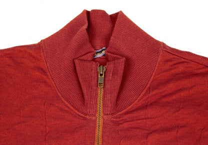 ISSEY MIYAKE Cotton Knit Zip Jacket Bordeaux JP Size 9