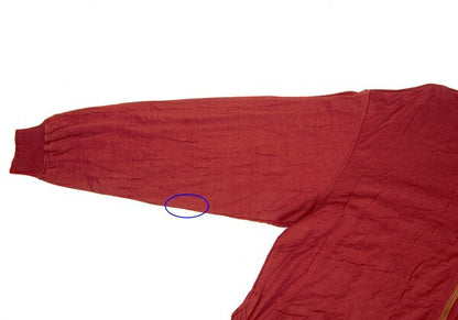 ISSEY MIYAKE Cotton Knit Zip Jacket Bordeaux JP Size 9
