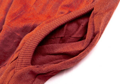 ISSEY MIYAKE Cotton Knit Zip Jacket Bordeaux JP Size 9